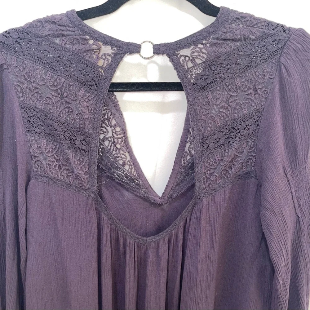 Free People One Night Bohemian Mini Dress Tunic Women's Sz Small - Picture 4 of 9